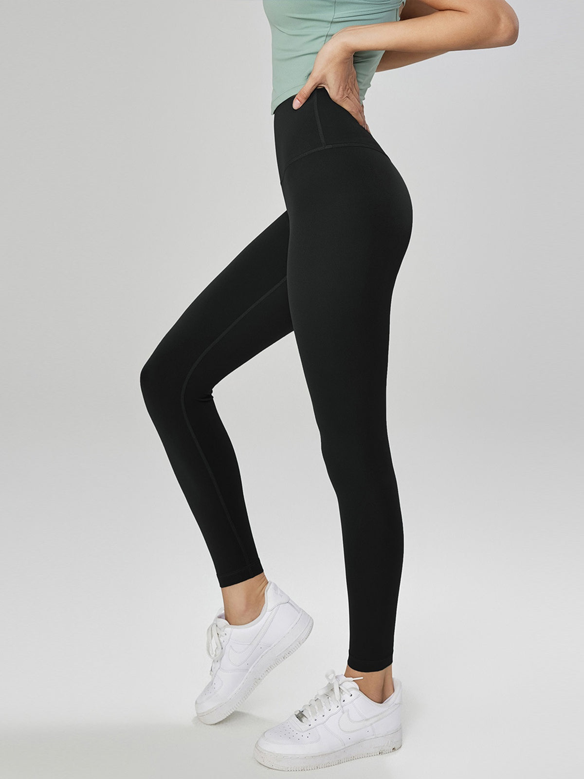Women's new high waist yoga pants women's high waist hip lift fitness pants seamless peach hip sports tight leggings