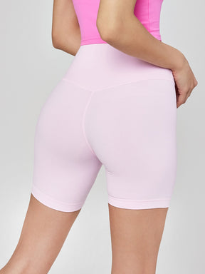 Women's thin tight high waist fitness pants women's beautiful buttocks yoga pants one-third fitness peach buttocks sports shorts