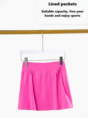 Ladies new high-grade fitness skirt fake two-piece high waist slim tennis skirt outdoor running anti-exposure sports skirt