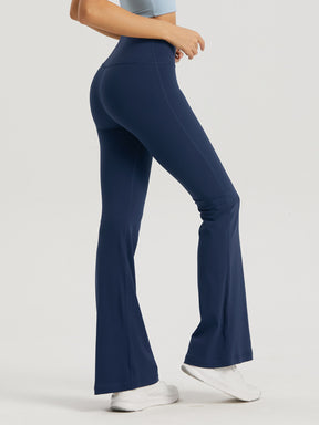 Women's high waist yoga sports tight casual flared pants trousers