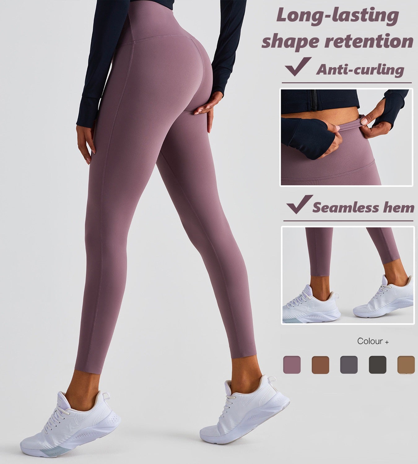 Women's Lycra High Waist Tummy Control Sports Leggings