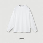 Men's clothing 2024 heavy-duty basic long-sleeved youth autumn and winter solid color pure cotton loose large-sized T-shirt for men.