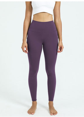 Purple Yoga Pants for Women Active - High Waist Yoga Pants with Pockets, Tummy Control Yoga Pants for Yoga Workout | Sheveve.com