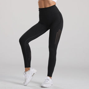 High Waist Hollow Booty Lifting Leggings Black - Bum Enhancing Gym Leggings, Hollow Out Leggings for Ladies, Women | Sheveve.com