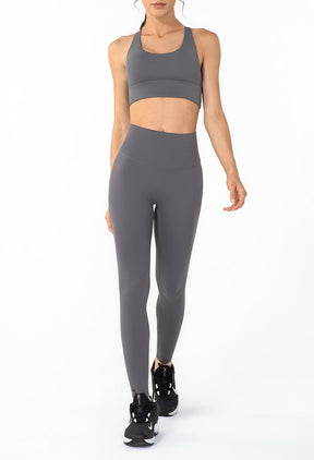 High Waist Legging with Pocket - Gym Legging Yoga Legging, Seamless Tummy Control Legging for Ladies - Titanium Grey | Sheveve.com