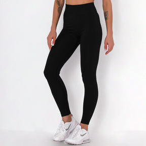 WOMEN'S GYM LEGGINGS - HIGH WAISTED GYM LEGGINGS, VITAL SEAMLESS LEGGINGS FOR GYM WORKOUT - Black Marl | Sheveve.com