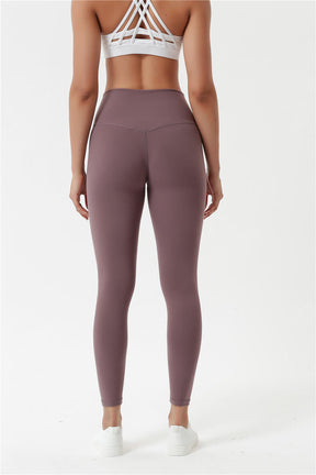 PANTALONS DE YOGA SERRÉS POUR FEMMES - PANTALONS DE YOGA TAILLE HAUTE PANTALONS DE YOGA SANS COUTURE AVEC POCHE CACHÉE À LA TAILLE 