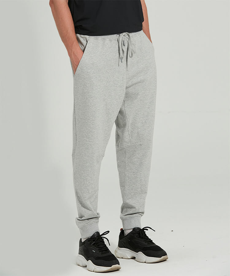 Men's Cotton Joggers - Soft City Sweat Jogger Sweat Wicking Joggers with Discreet Back Pocket & Waistband Drawcord