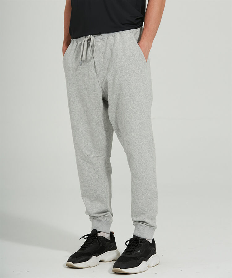 Men's Cotton Joggers - Soft City Sweat Jogger Sweat Wicking Joggers with Discreet Back Pocket & Waistband Drawcord