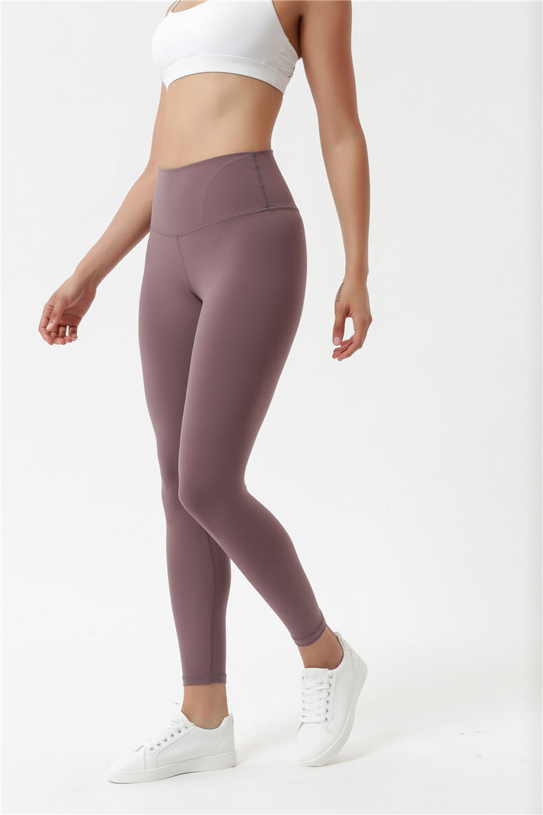 ENGE YOGAHOSEN FÜR DAMEN - HIGH RISE YOGAHOSEN NAHTLOSE YOGAHOSEN MIT VERSTECKTER BUNDTASCHE 