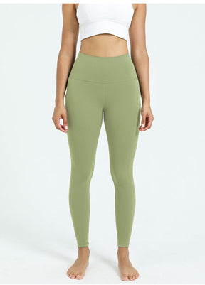 Green Yoga Pants for Women Active - High Waist Yoga Pants with Pockets, Tummy Control Yoga Pants for Yoga Workout | Sheveve.com